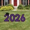 Big Dot of Happiness Purple 2026 Graduation Party Yard Signs - Outdoor Lawn Decorations - 2026